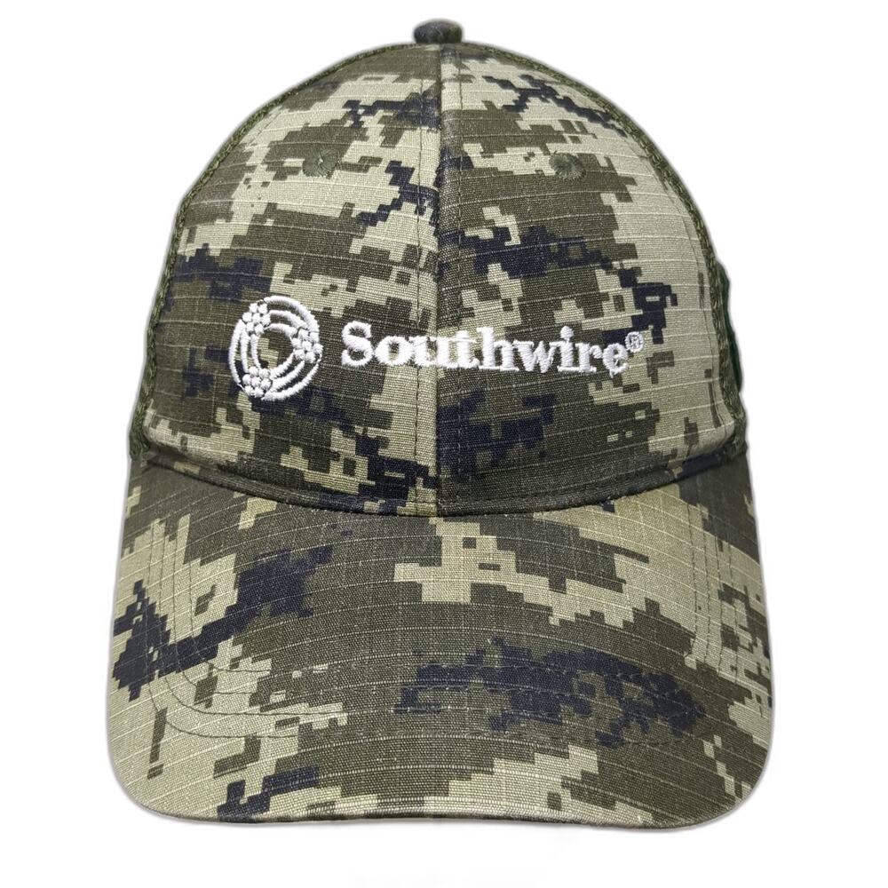 Southwire Trucker Hat Green Digital Camo One Size Mesh Snapback Wounded Warrior